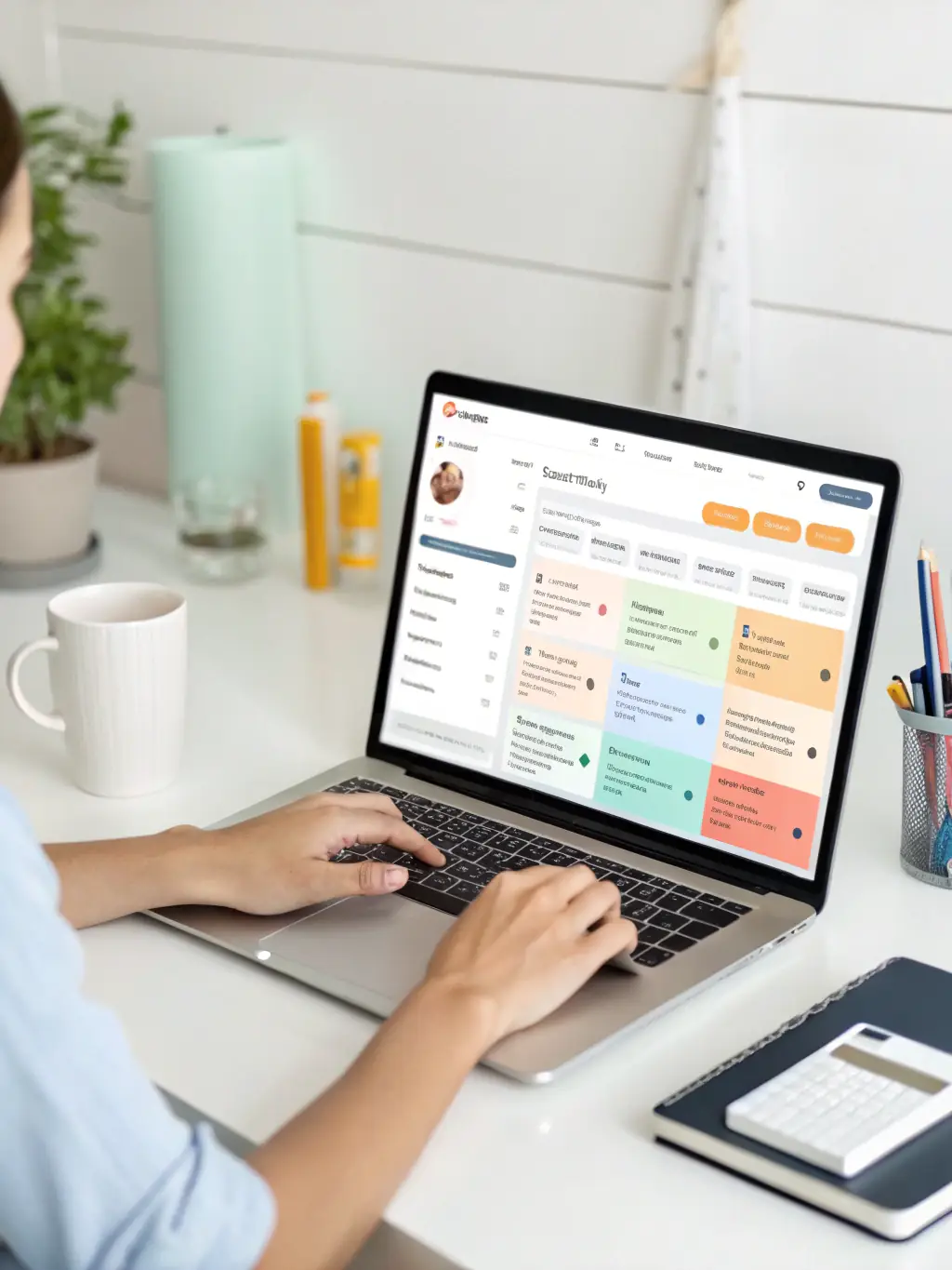 A clean, modern interface of Hivebox Ai, showing a user effortlessly managing multiple tasks within a single window, highlighting the seamless experience.